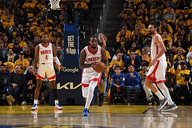 NBA 季后赛火箭胜勇士扳平总比分，塔里-伊森表现抢眼