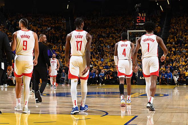 NBA 季后赛火箭胜勇士扳平总比分，塔里-伊森表现抢眼