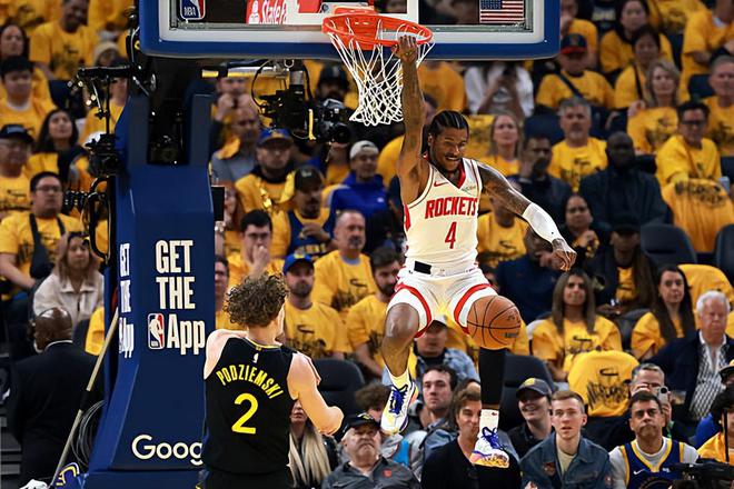 NBA 季后赛火箭胜勇士扳平总比分，杰伦 - 格林表现一般难寻手感