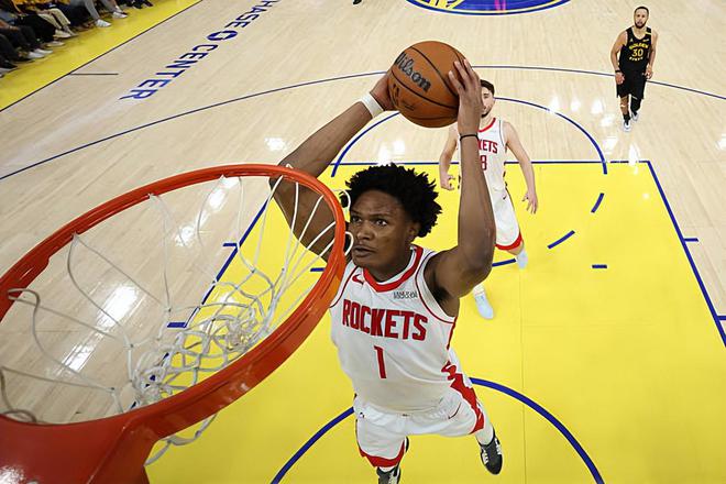 NBA 季后赛火箭胜勇士扳平比分，阿门 - 汤普森表现可圈可点