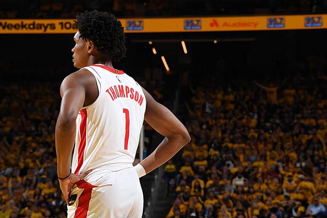 NBA 季后赛火箭胜勇士扳平比分，阿门 - 汤普森表现可圈可点