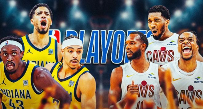 5月5日NBA季后赛骑士与步行者次轮G1战，哈里伯顿表现抢眼