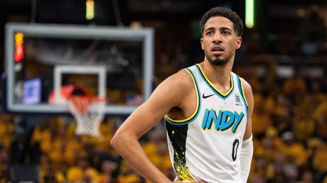 5月5日NBA季后赛骑士与步行者次轮G1战，哈里伯顿表现抢眼