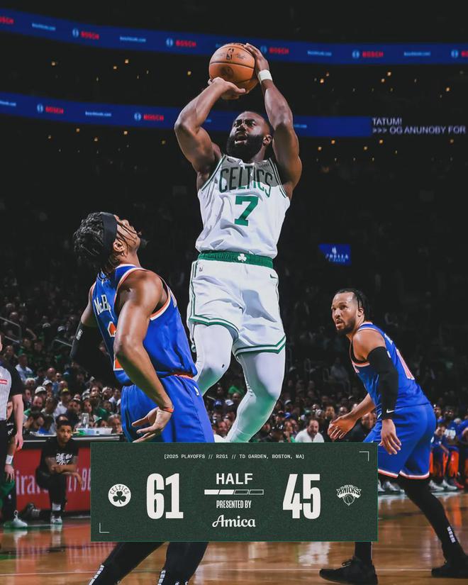 5月6日NBA季后赛东部半决赛G1：凯尔特人主场迎战尼克斯