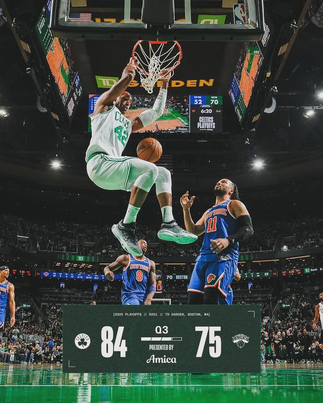 5月6日NBA季后赛东部半决赛G1：凯尔特人主场迎战尼克斯