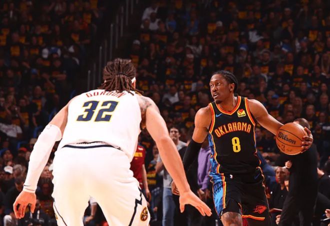 5月6日NBA2024-25季后赛次轮西部焦点之战：雷霆vs掘金