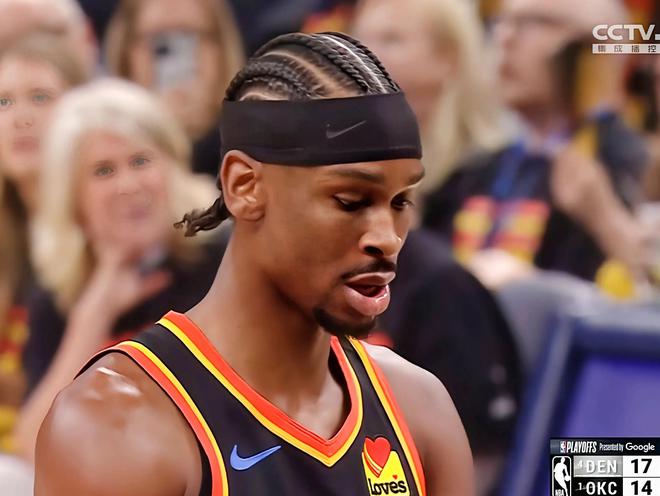 5月8日NBA季后赛西部半决赛：雷霆主场大胜掘金，总比分1-1平
