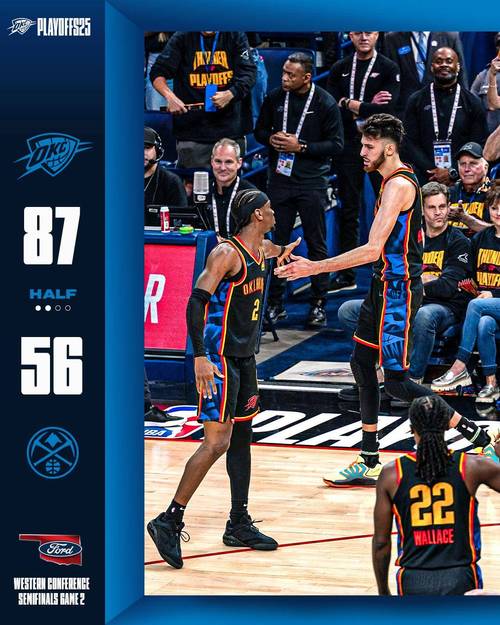 NBA 季后赛西部半决赛雷霆与掘金系列赛 G1 和 G2 精彩回顾