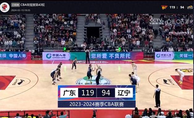 CBA 半决赛：广厦队主场 1-0 领先辽宁队，赛前不被看好却大获全胜